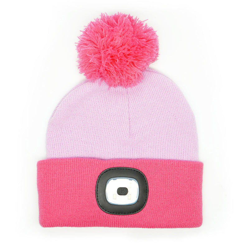 Load image into Gallery viewer, Night Scope Night Owl Kid's Rechargeable LED Pom Hat