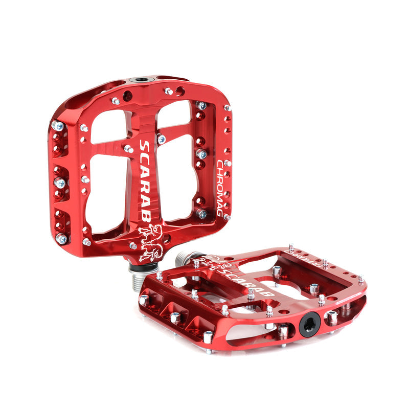 chromag scarab pedals Chromag Scarab Platform Pedals (Red)