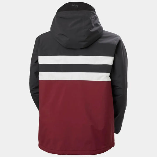 HELLY HANSEN ULLR D FRAM JACKET EBONY/RED SIZE MD