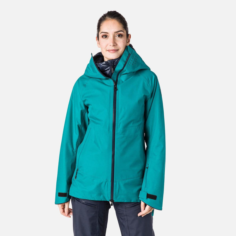 Load image into Gallery viewer, ROSSIGNOL W SKPR 3L JACKET DARK EMERALD XS
