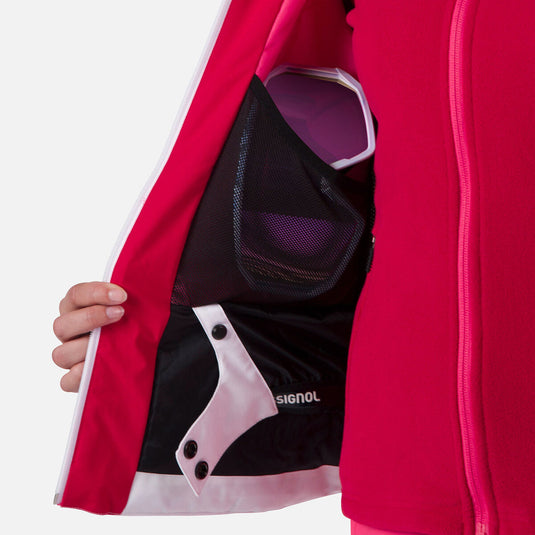 ROSSIGNOL W STRAWPILE JACKET WHITE